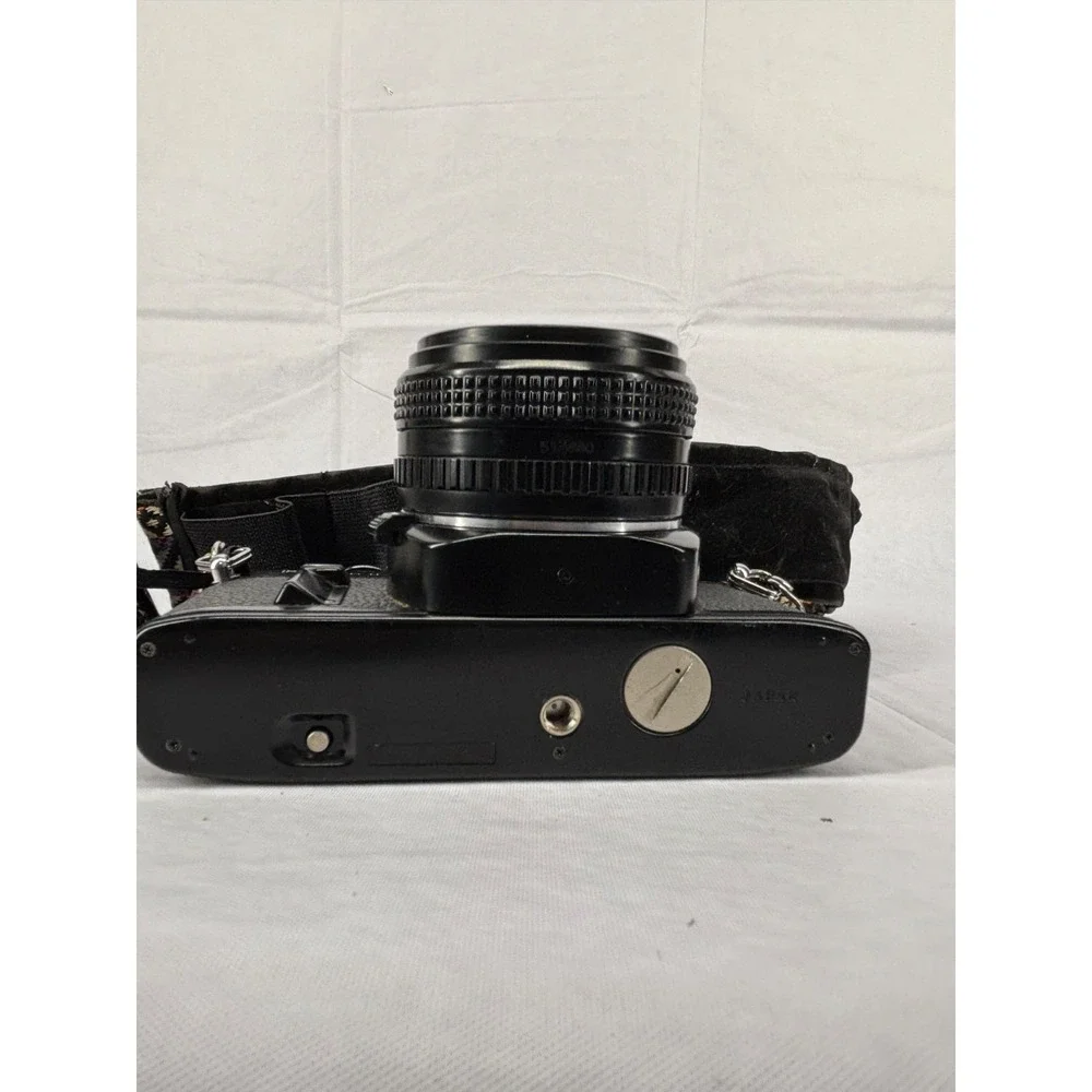 KS Sears Super II SR2000 35mm SLR Auto Film Camera Aztec Strap 50mm f/2.0 VTG